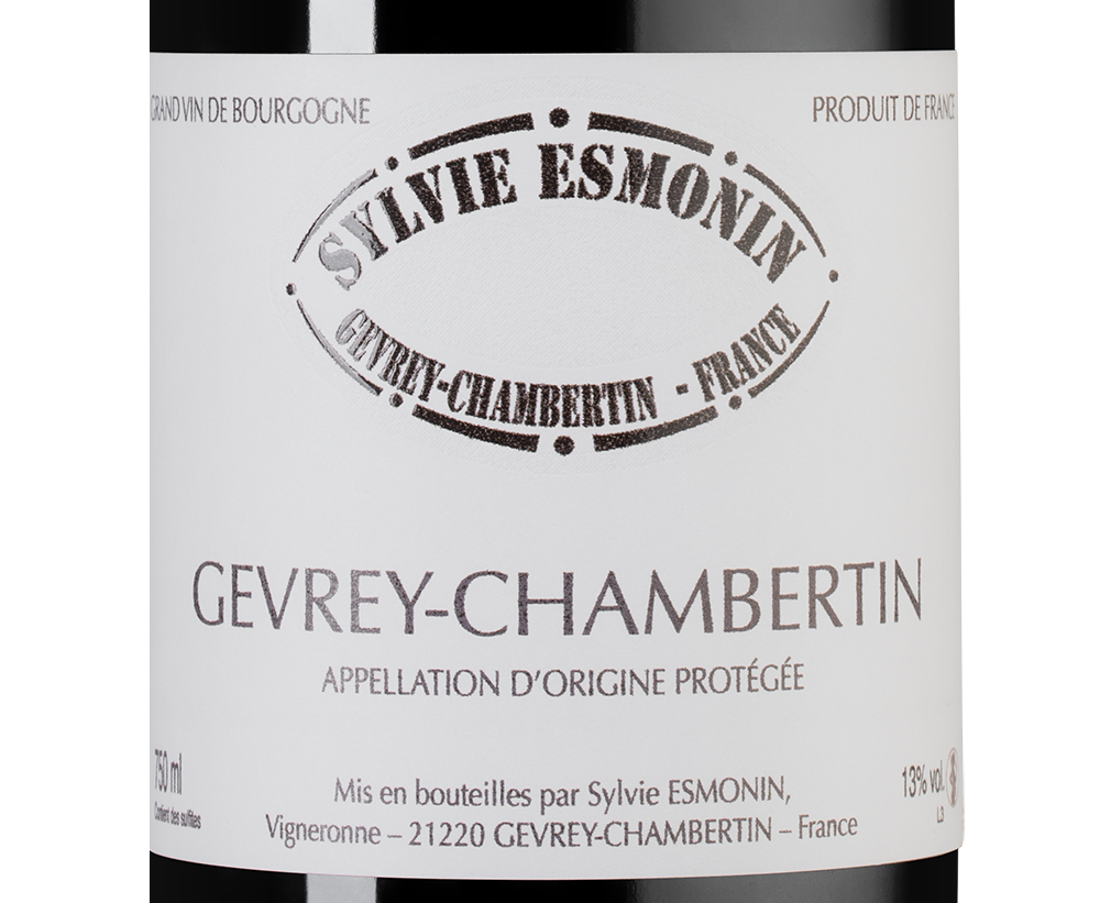 Вино Gevrey-Chambertin, Domaine Sylvie Esmonin, 2022, (152707), Франция, Бургундия, красное, сухое, 0.75 л, Жевре-Шамбертен, цена 24990 рублей