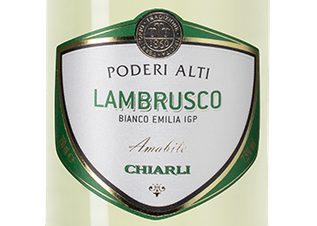 Шипучее вино Lambrusco dell'Emilia Bianco Poderi Alti, (138707), белое полусладкое, 0.75 л, Ламбруско дель'Эмилия Бьянко Подери Альти цена 1240 рублей