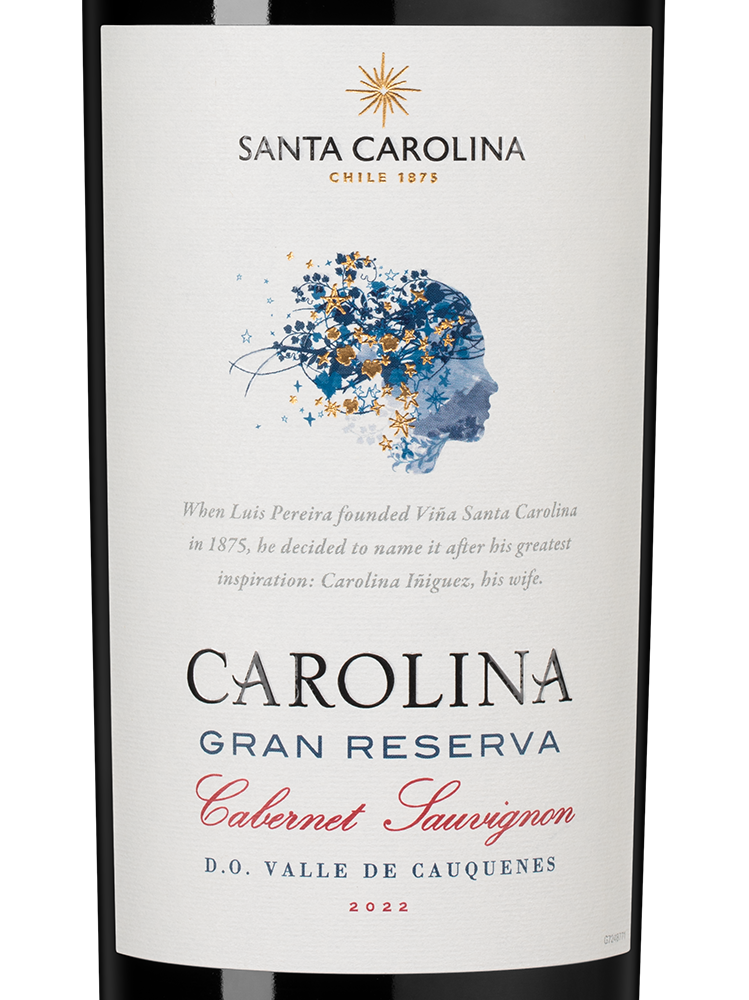 Вино Gran Reserva Cabernet Sauvignon, Santa Carolina, 2022, (155463), Чили, Центральная Долина, красное, сухое, 0.75 л, Гран Ресерва Каберне Совиньон, цена 2490 рублей