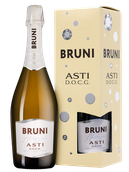 Игристое вино Bruni Asti в подарочной упаковке