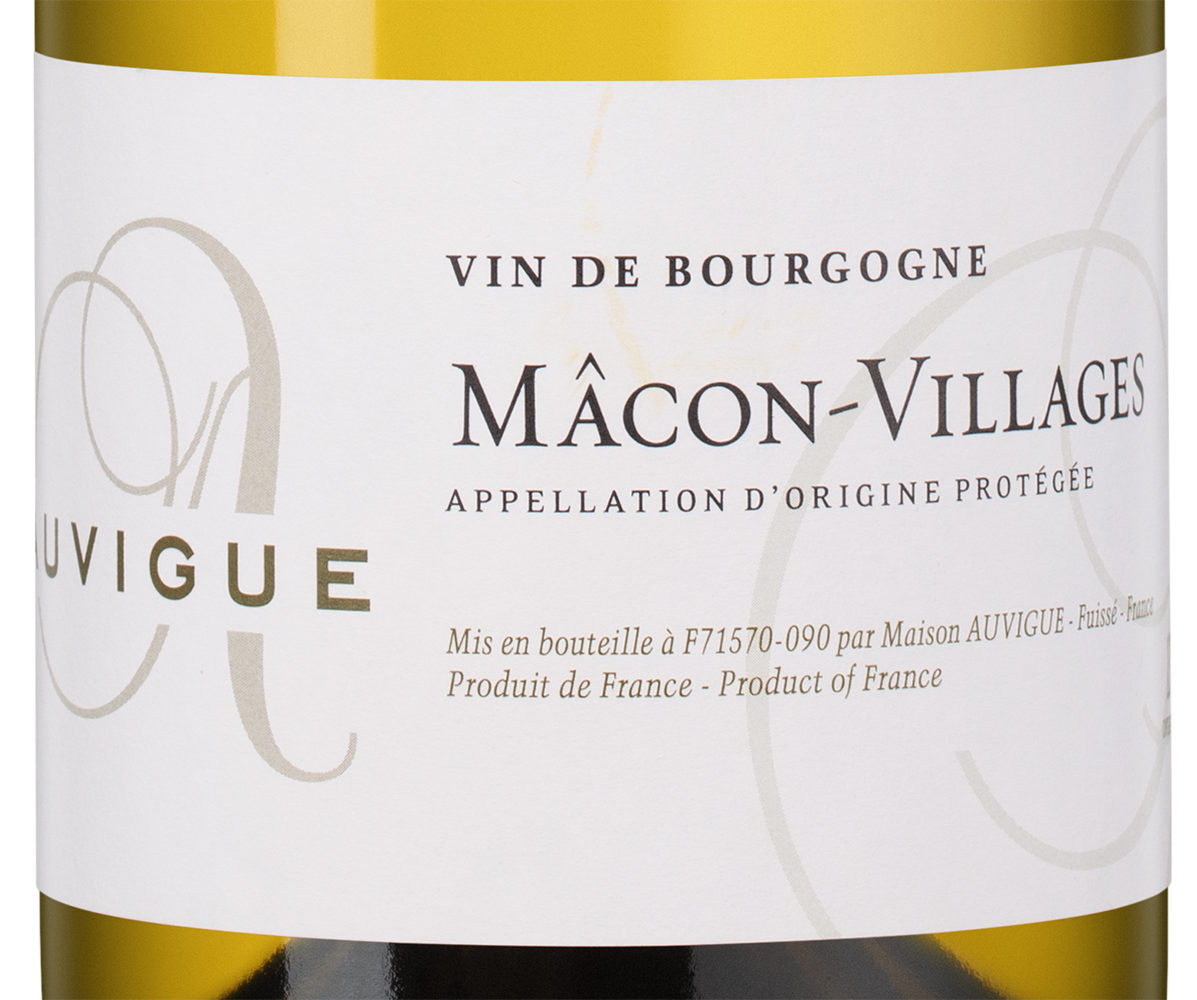 Вино Macon-Villages, Maison Auvigue, 2022, (146773), Франция, Бургундия, белое, сухое, 0.75 л, Макон-Вилляж, цена 6690 рублей