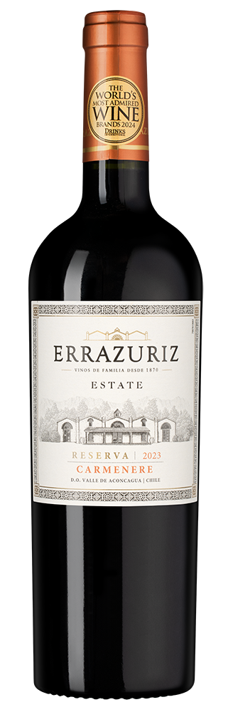 Вино Carmenere Estate Series, Errazuriz, 2023, (149336), Чили, Аконкагуа, красное, сухое, 0.75 л, Карменер Эстейт Сериез, цена 2490 рублей