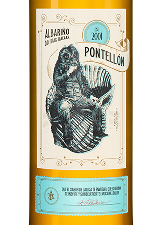 Вино Pontellon Albarino, Bodegas Horacio Gomez Araujo, 2022, (144396), Испания, Галисия, белое, сухое, 0.75 л, Понтейон Альбариньо, цена 3790 рублей