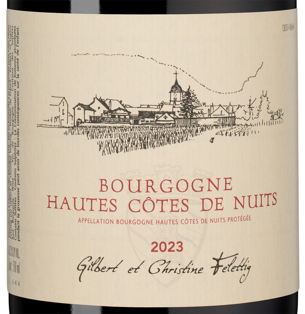 Вино Bourgogne Hautes Cotes de Nuits, Gilbert et Christine Felettig, 2023, (157038), Франция, Бургундия, красное, сухое, 0.75 л, Бургонь От Кот де Нюи, цена 11490 рублей