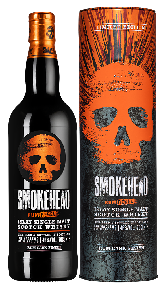 Виски Smokehead Rum Rebel в подарочной упаковке, (155353), Шотландия, Айла, 0.7 л, Смоукхед Ром Ребэл, цена 9443 рублей