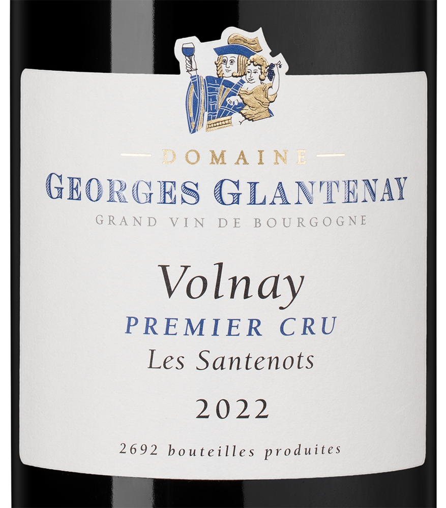 Вино Volnay Premier Cru Santenots, Domaine Georges Glantenay, 2022, (151451), Франция, Бургундия, красное, сухое, 0.75 л, Вольне Премье Крю Сантно, цена 24990 рублей