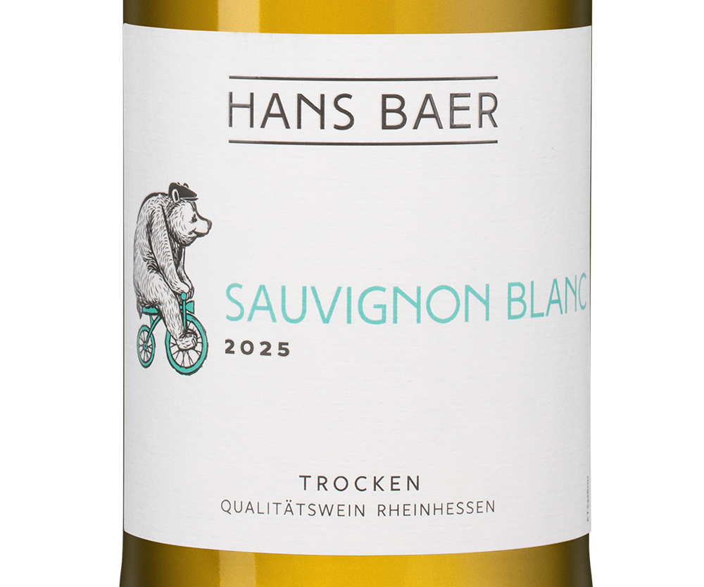 Вино Hans Baer Sauvignon Blanc, Weinkellerei Hechtsheim, 2025, (160845), Германия, Рейнгессен, белое, полусухое, 0.75 л, Ханс Баер Совиньон блан, цена 2140 рублей