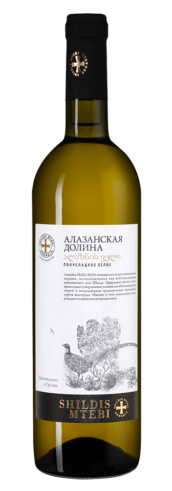 Вино Alazani Valley Shildis Mtebi, 2025, (160173), Грузия, Кахетия, белое, полусладкое, 0.75 л, Алазанская Долина Шилдис Мтеби, цена 1120 рублей