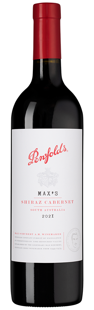 Вино Penfolds Max's Shiraz Cabernet, 2021, (153085), Австралия, Южная Австралия, красное, сухое, 0.75 л, Пенфолдс Максиз Шираз Каберне, цена 4990 рублей