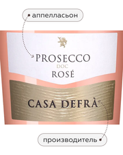 Игристое вино Prosecco Rose, (130945), розовое брют, 2020, 0.75 л, Просекко Розе цена 2140 рублей