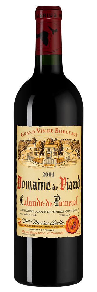 Вино Domaine de Viaud (Lalande-de-Pomerol), 2001, (153803), Франция, Бордо, красное, сухое, 0.75 л, Домен де Вио, цена 8490 рублей