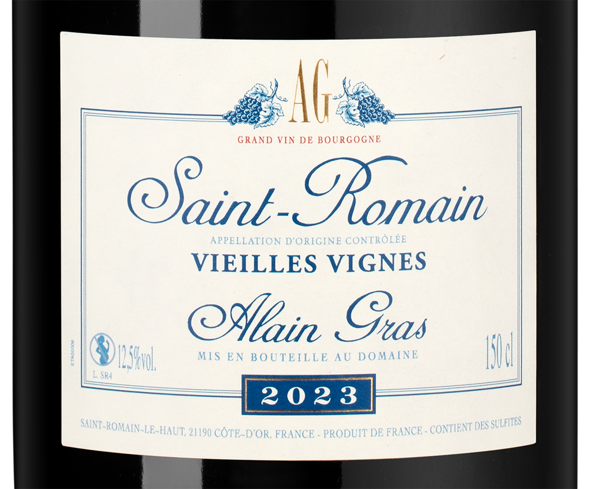 Вино Saint-Romain Rouge, Domaine Alain Gras, 2023, 1.5л, (155282), Франция, Бургундия, красное, сухое, 1.5 л, Сен-Ромен Руж, цена 28990 рублей