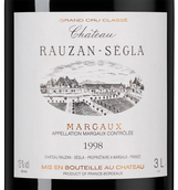 Вино 1998 года урожая Chateau Rauzan-Segla