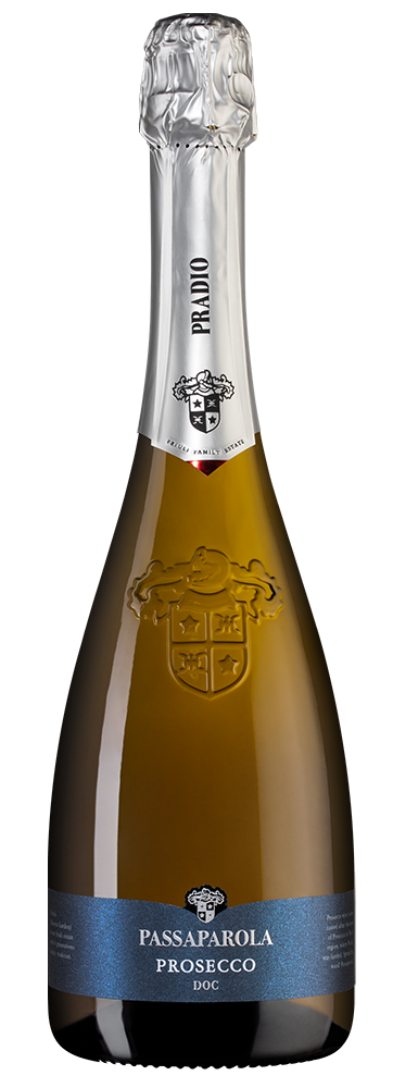 Игристое вино Prosecco Passaparola, Pradio, (130956), Италия, Фриули-Венеция-Джулия, белое, брют, 0.75 л, Просекко Пассапарола, цена 2990 рублей