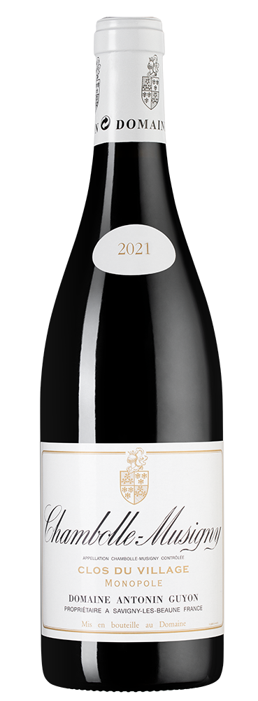 Вино Chambolle-Musigny Clos du Village, Domaine Antonin Guyon, 2021, (149349), Франция, Бургундия, красное, сухое, 0.75 л, Шамболь-Мюзиньи Кло дю Вилляж, цена 29990 рублей