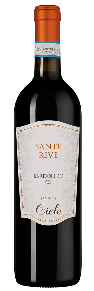 Вино Sante Rive Bardolino, Cielo, 2023, (149130), Италия, Венето, красное, сухое, 0.75 л, Санте Риве Бардолино, цена 1890 рублей
