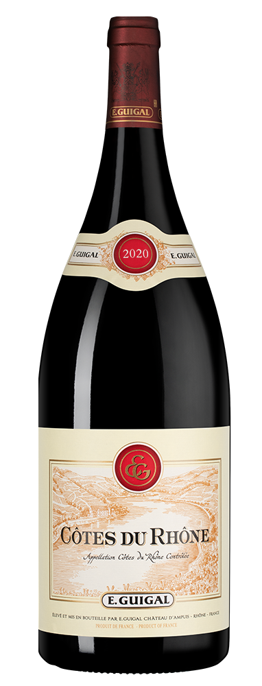 Вино Cotes du Rhone Rouge, Guigal, 2020, 1.5л, (145294), Франция, Долина Роны, красное, сухое, 1.5 л, Кот дю Рон Руж, цена 8490 рублей