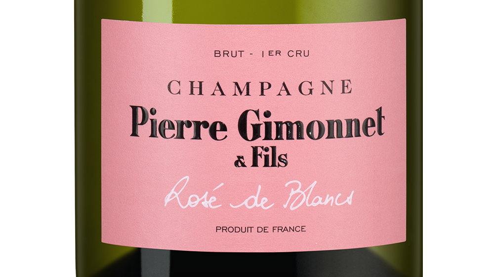 Шампанское Rose de Blancs Premier Cru Brut, Pierre Gimonnet & Fils, (158012), Франция, Шампань, розовое, экстра брют, 0.75 л, Розе де Блан Премье Крю Брют, цена 17490 рублей