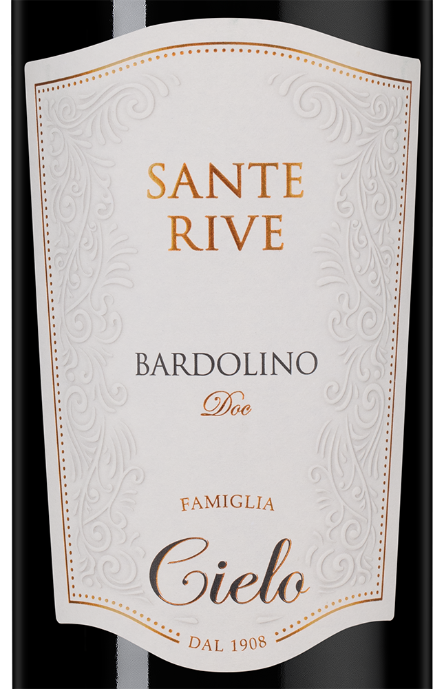Вино Sante Rive Bardolino, Cielo, 2023, (149130), Италия, Венето, красное, сухое, 0.75 л, Санте Риве Бардолино, цена 1890 рублей