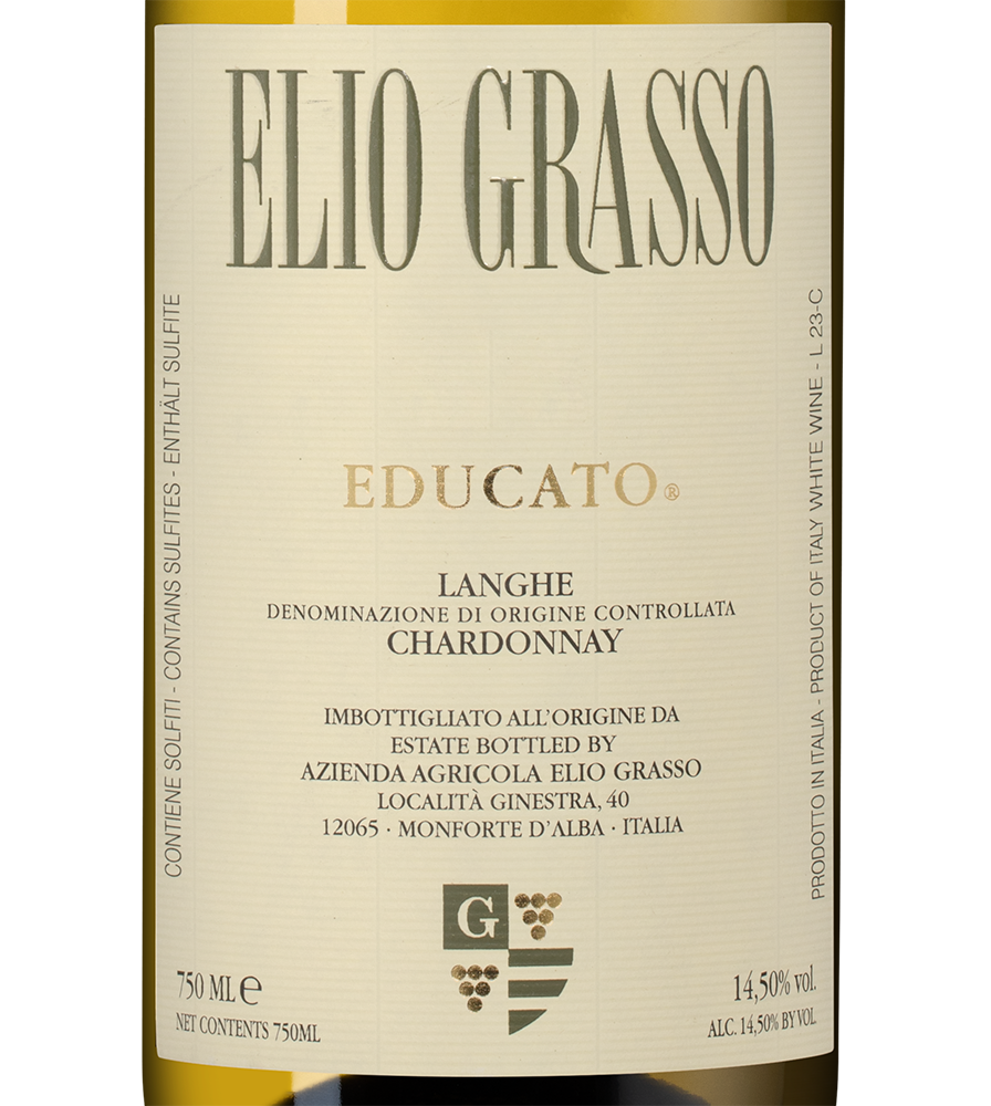 Вино Educato Chardonnay, Elio Grasso, 2024, (158612), Италия, Пьемонт, белое, сухое, 0.75 л, Эдукато Шардоне, цена 8990 рублей
