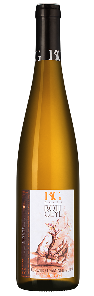 Вино Gewurztraminer Jules Geyl, Domaine Bott-Geyl, 2019, (146341), Франция, Эльзас, белое, сладкое, 0.75 л, Гевюрцтраминер Жюль Гайль, цена 6490 рублей