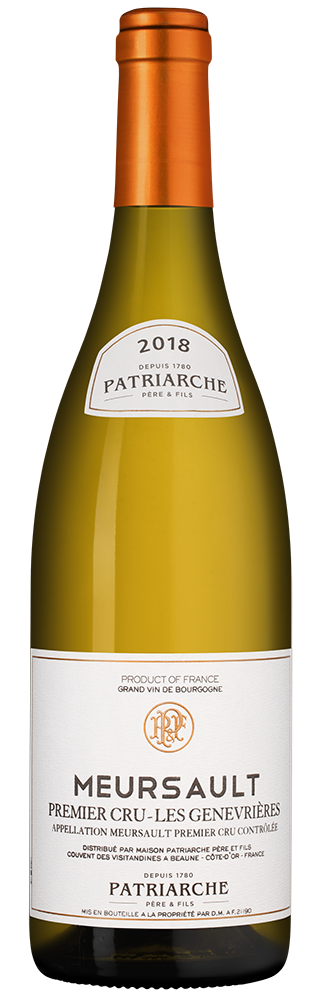 Вино Meursault Premier Cru Les Genevrieres, Patriarche, 2018, (152968), Франция, Бургундия, белое, сухое, 0.75 л, Мерсо Премье Крю Ле Жанврьер, цена 39990 рублей