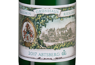 Вино Maximin Grunhaus Abtsberg Riesling Trocken GG, (115975), белое полусухое, 2017 г., 0.75 л, Абтсберг Рислинг Трокен ГГ цена 9990 рублей