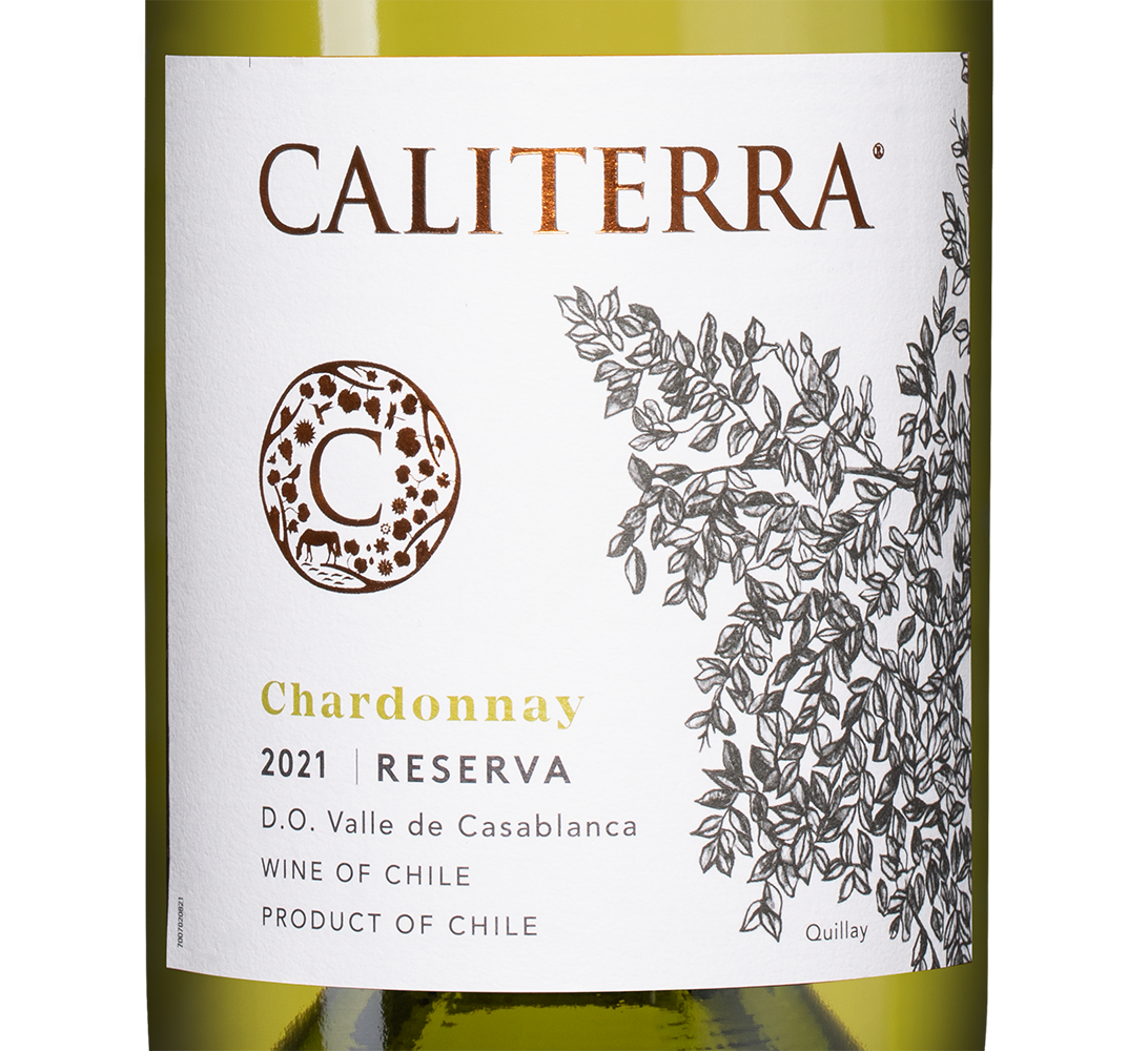 Вино Chardonnay Reserva, Caliterra, 2021, (138787), Чили, Центральная Долина, белое, сухое, 0.75 л, Шардоне Ресерва, цена 2190 рублей