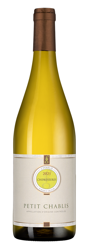 Вино Petit Chablis, Domaine des Chenevieres, 2021, (138913), Франция, Бургундия, белое, сухое, 0.75 л, Пти Шабли, цена 5990 рублей
