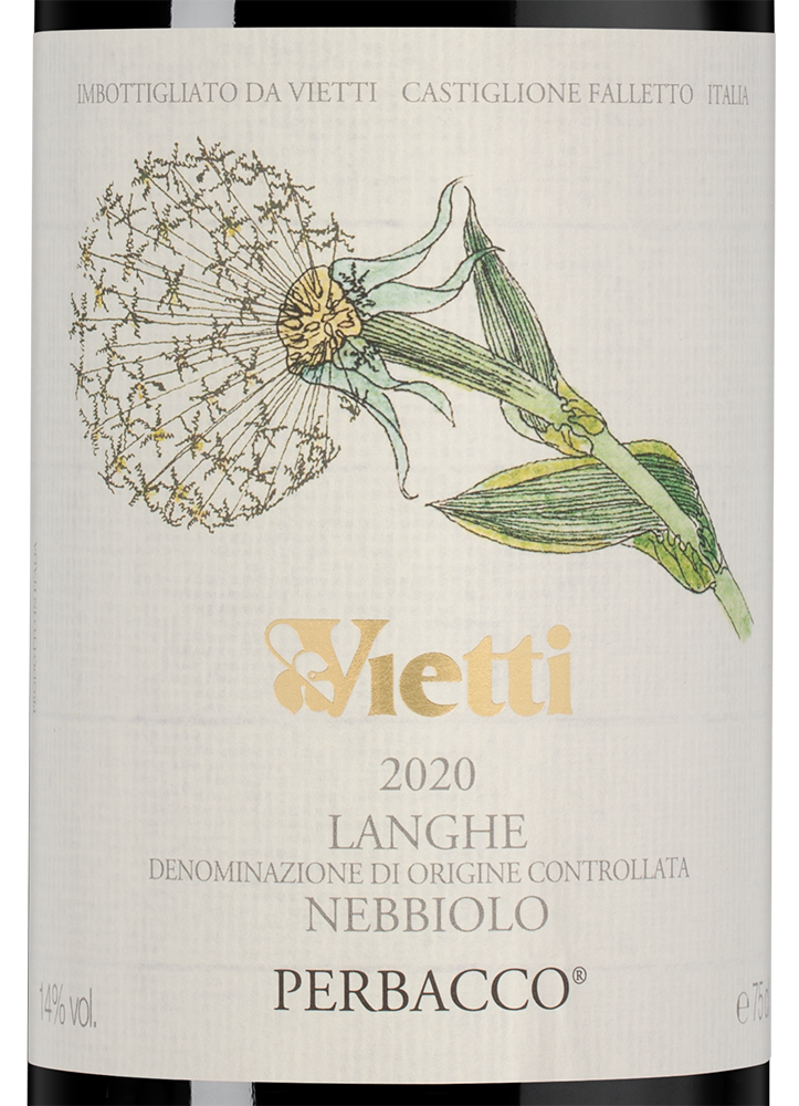 Вино Langhe Nebbiolo Perbacco, Vietti, 2020, (139162), Италия, Пьемонт, красное, сухое, 0.75 л, Ланге Неббиоло Пербакко, цена 8490 рублей