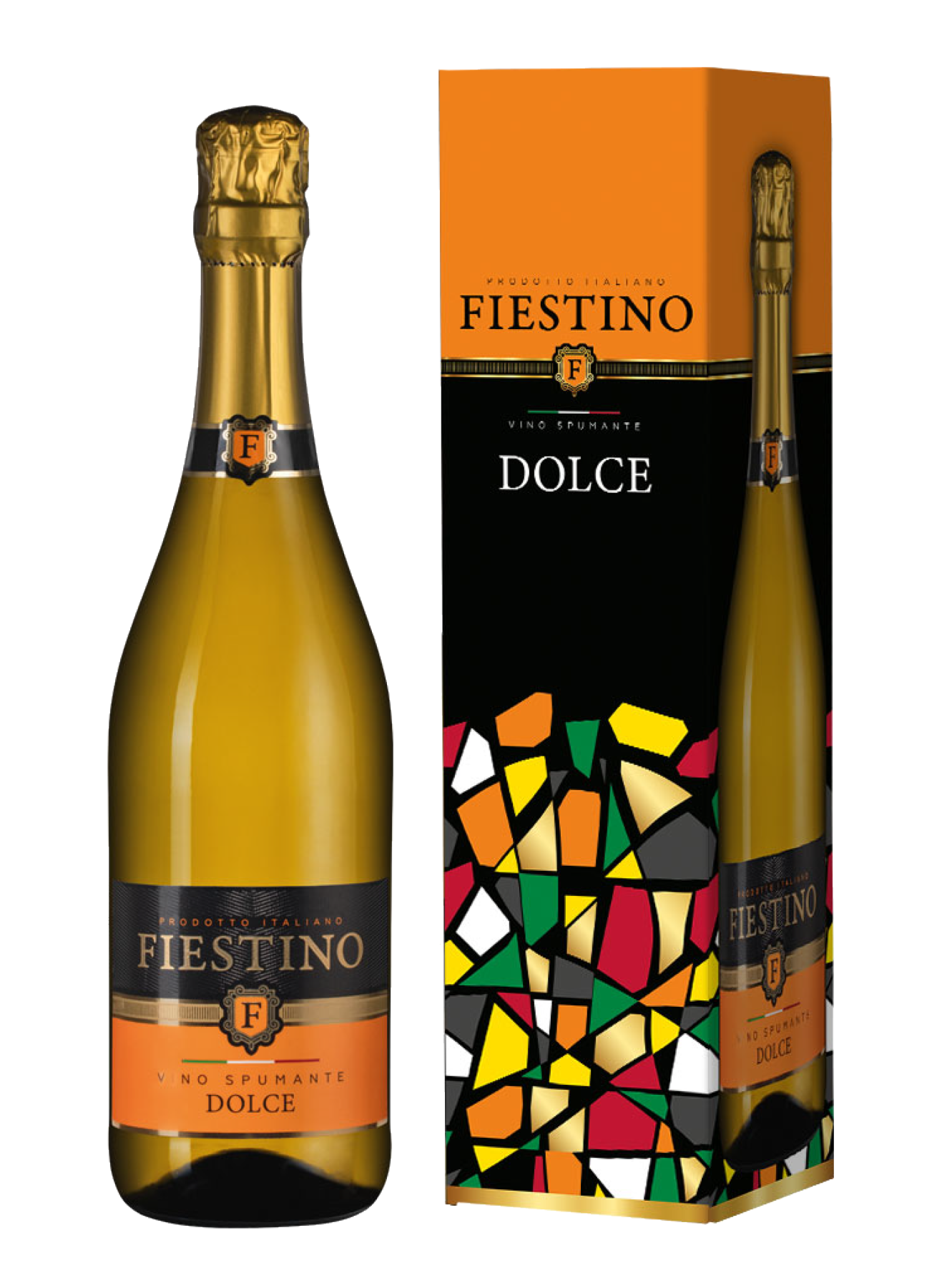Игристое вино Fiestino Dolce в подарочной упаковке, Poderi Alti, (160498), Италия, белое, полусладкое, 0.75 л, Фиестино Дольче, цена 1590 рублей