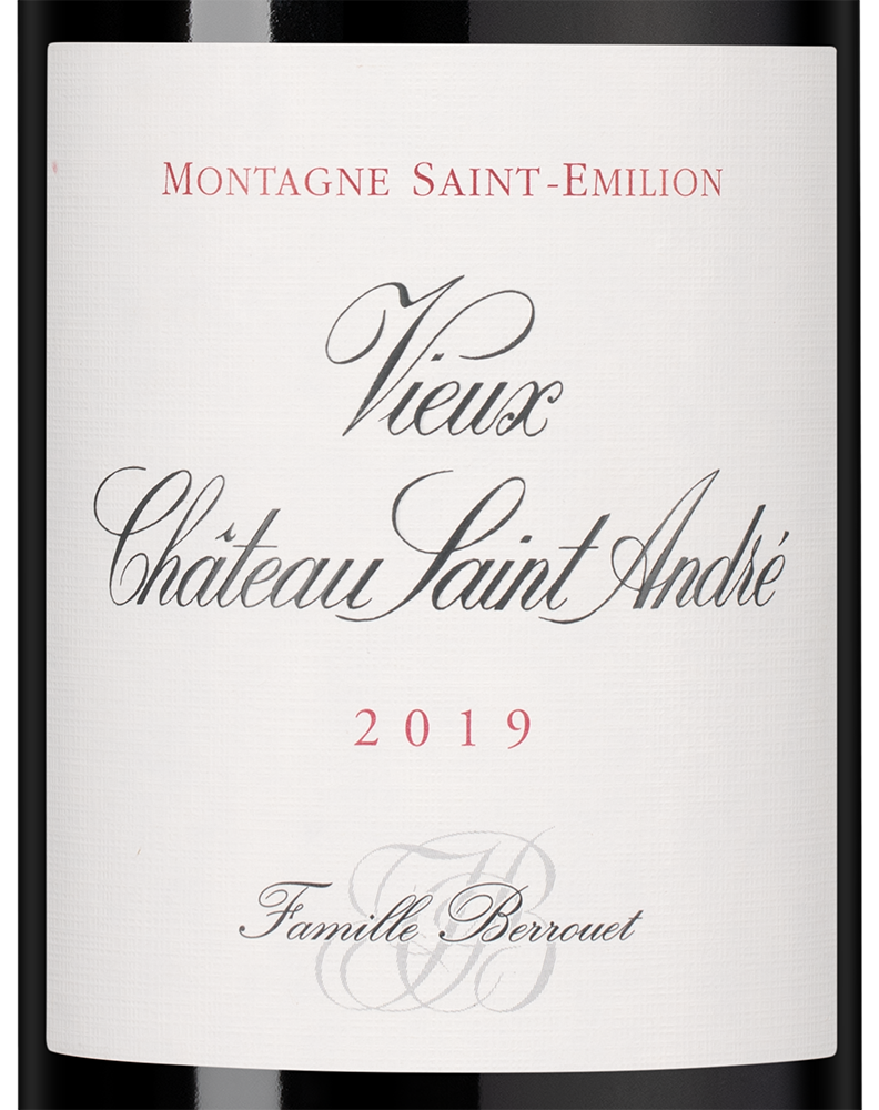 Вино Vieux Chateau Saint-Andre (Montagne Saint-Emilion), 2019, (147439), Франция, Бордо, красное, сухое, 0.75 л, Вье Шато Сент-Андре, цена 6190 рублей