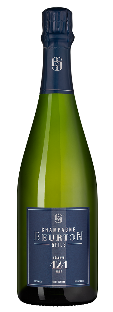 Шампанское Reserve 424 Brut, Beurton et Fils, (155046), Франция, Шампань, белое, брют, 0.75 л, Резерв 424 Брют, цена 8990 рублей