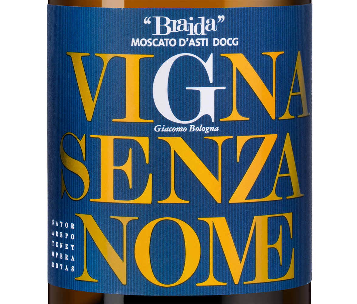 Шипучее вино Vigna Senza Nome, Braida, 2023, (146250), Италия, Пьемонт, белое, сладкое, 0.75 л, Винья Сенца Номе, цена 3843 рублей