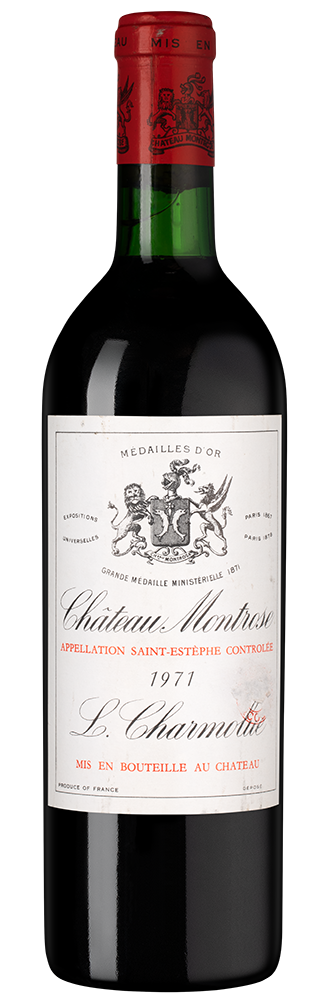 Вино Chateau Montrose (Saint-Estephe), 1971, (157640), Франция, Бордо, красное, сухое, 0.75 л, Шато Монроз, цена 87490 рублей