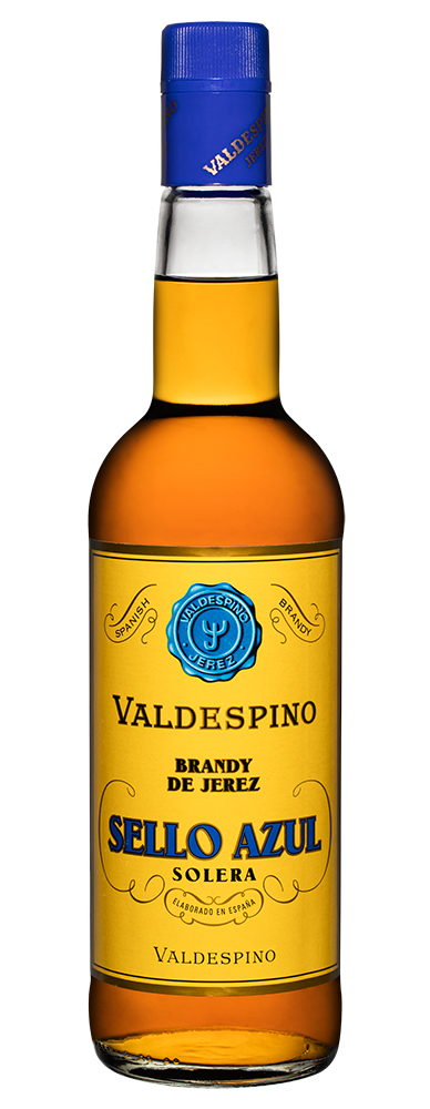 Бренди Valdespino Solera Sello Azul, (124734), Испания, Андалусия, 0.7 л, Вальдеспино Солера Сейо Асуль, цена 3990 рублей