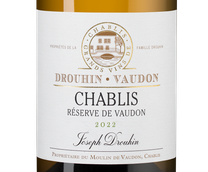 Вино с яблочным вкусом Chablis Reserve de Vaudon