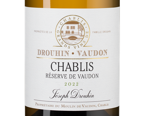 Вино Chablis Reserve de Vaudon, (146468), белое сухое, 2022 г., 0.75 л, Шабли Резерв де Водон цена 8490 рублей