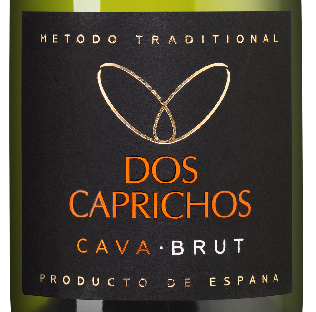 Игристое вино Cava Dos Caprichos в подарочной упаковке, Bodegas Jaume Serra, (159000), Испания, Каталония, белое, брют, 0.75 л, Кава Дос Капричос, цена 2290 рублей