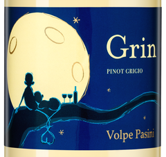 Вино Grin Pinot Grigio, (130065), белое сухое, 2020 г., 0.75 л, Грин Пино Гриджо цена 1990 рублей
