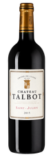 Вино Chateau Talbot, (104331), красное сухое, 2015 г., 0.75 л, Шато Тальбо цена 21990 рублей