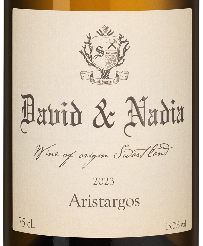 Вино Aristargos, David & Nadia, 2023, (155464), Южная Африка, Свортленд, белое, сухое, 0.75 л, Аристаргос, цена 7990 рублей