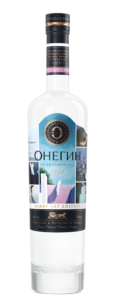 Водка Онегин Dandy Art Edition, (151265), Россия, 0.7 л, Онегин Денди Арт Эдишн, цена 1990 рублей