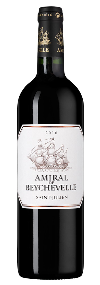 Вино Amiral de Beychevelle (Saint-Julien), Chateau Beychevelle, 2016, (138865), Франция, Бордо, красное, сухое, 0.75 л, Амираль де Бешвель, цена 13490 рублей