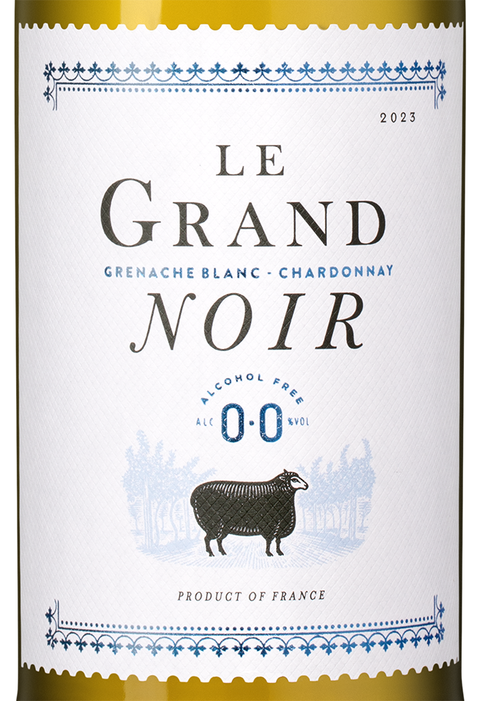 Вино безалкогольное Le Grand Noir Grenache Blanc - Chardonnay, 0,0%, (149766), Франция, Лангедок-Руссильон, 0.75 л, Ле гран Нуар Гренаш Блан – Шардоне, цена 1990 рублей