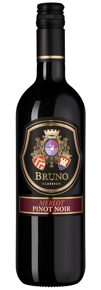 Вино Bruno Merlot-Pinot Noir, Bostavan, 2023, (150256), Республика Молдова, Valul lui Traian, красное, сухое, 0.75 л, Бруно Мерло / Пино Нуар, цена 990 рублей