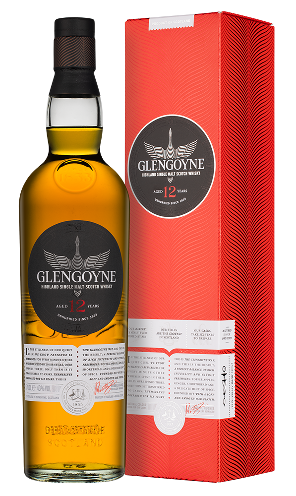 Виски Glengoyne 12 years old в подарочной упаковке, (155345), Шотландия, Хайленд, 0.7 л, Гленгойн 12 лет, цена 10490 рублей