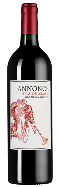 Вино Annonce Belair-Monange (Saint-Emilion Grand Cru), Chateau Belair Monange, 2018