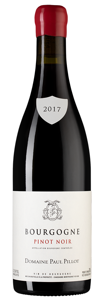 Вино Bourgogne Pinot Noir, Domaine Paul Pillot, 2017, (119519), Франция, Бургундия, красное, сухое, 0.75 л, Бургонь Пино Нуар, цена 6190 рублей
