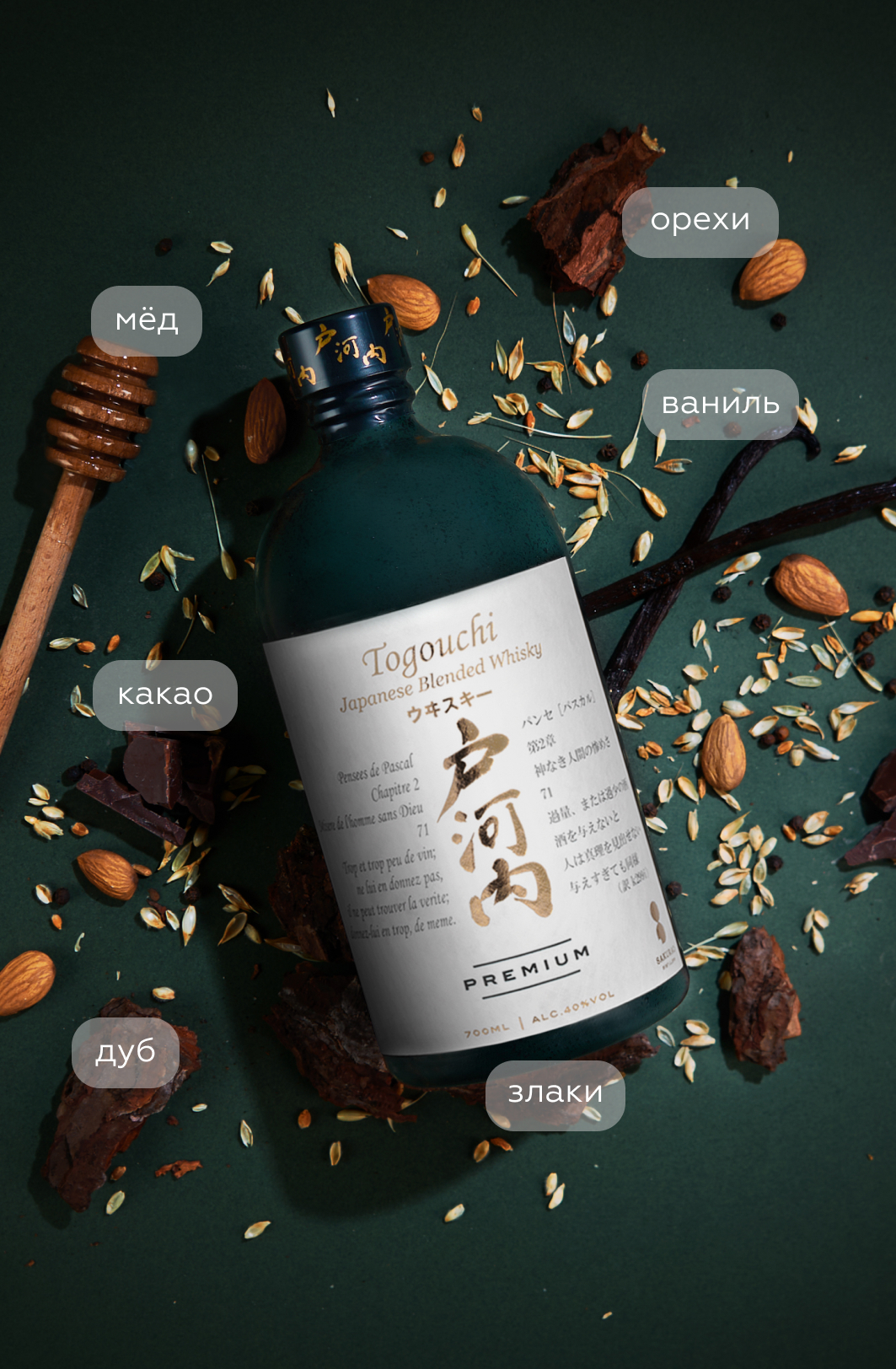 Виски Togouchi Premium  в подарочной упаковке, (142280), Япония, Сакурао, 0.7 л, Тогоучи Премиум, цена 10990 рублей